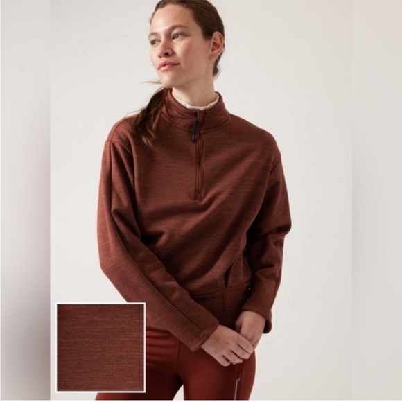 ATHLETA Altitude Polartec Quarter Zip Pullover S - Picture 2 of 8